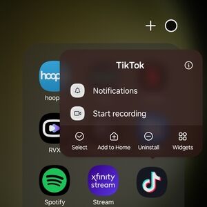 TikTok App Icon on Smartphone